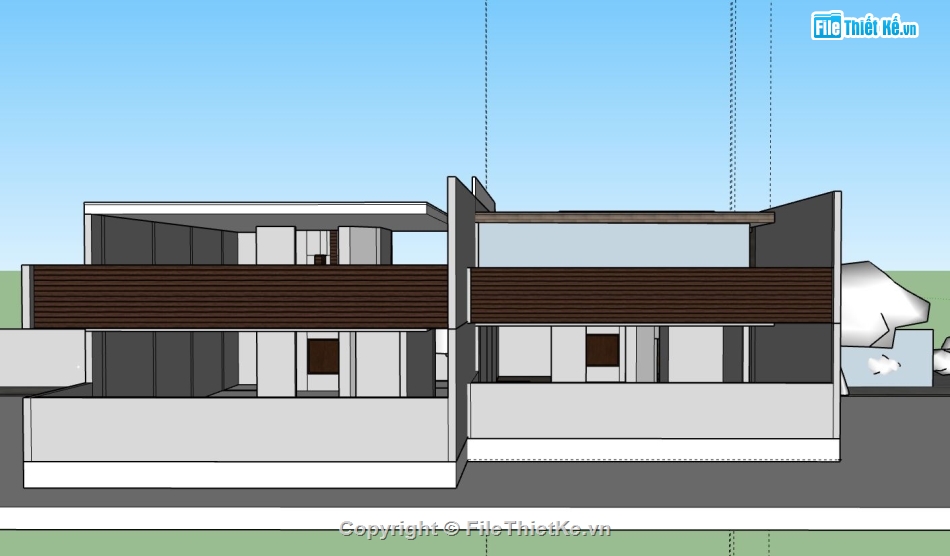 biệt thự 2 tầng,model su biệt thự 2 tầng,phối cảnh biệt thự 2 tầng,thiết kế biệt thự 2 tầng