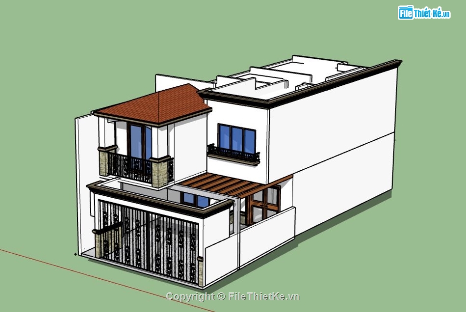 Biệt thự 2 tầng,model su biệt thự 2 tầng,file su biệt thự 2 tầng