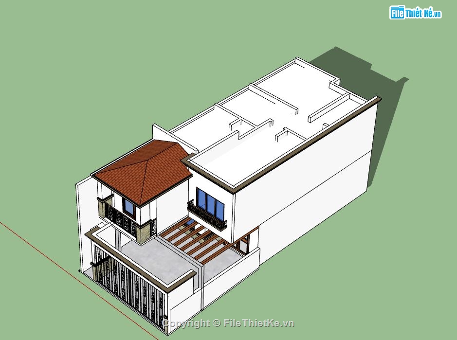 Biệt thự 2 tầng,model su biệt thự 2 tầng,file su biệt thự 2 tầng