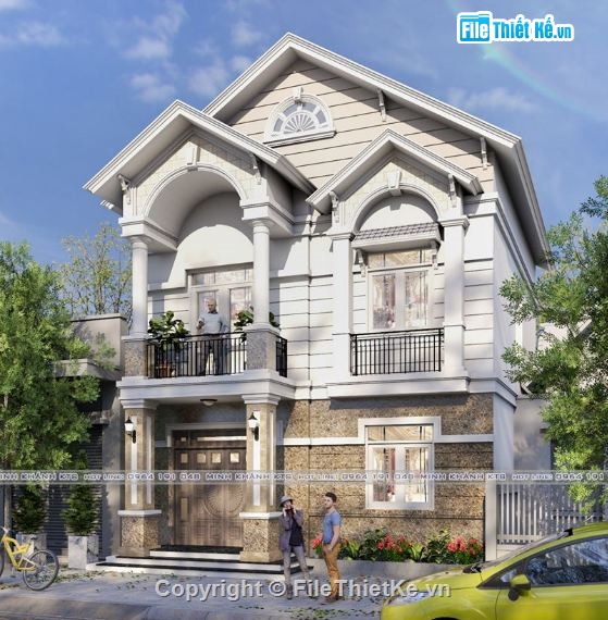 biệt thự  tầng,biệt thự 2 tầng,1 tầng,biệt thự 1 tầng,Sketchup