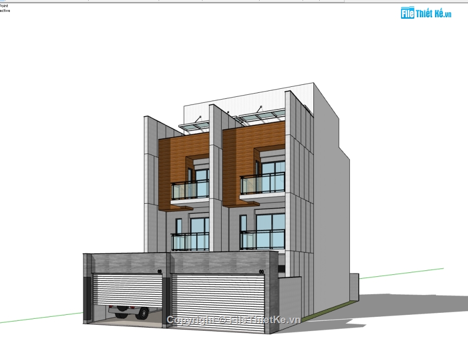 sketchup biệt thự 4 tầng,model su biệt thự 4 tầng,model 3d biệt thự 4 tầng,file su biệt thự 4 tầng