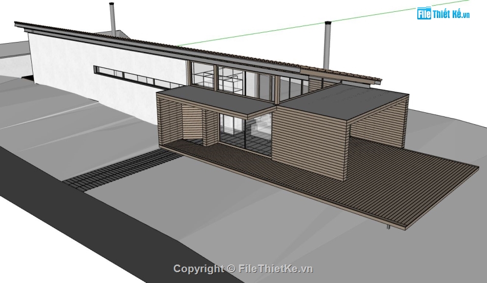 sketchup biệt thự,Model sketchup biệt thự,biệt thự sketchup