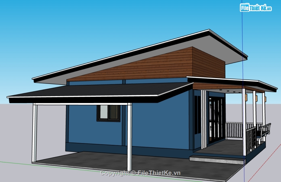 model su căn hộ,file sketchup căn hộ,sketchup homestay,file sketchup homestay,Model khu nghủi