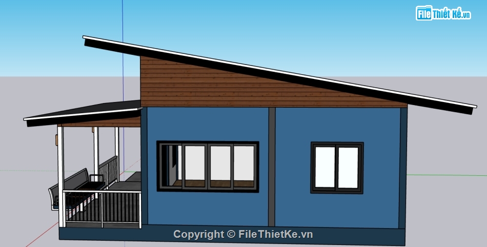 model su căn hộ,file sketchup căn hộ,sketchup homestay,file sketchup homestay,Model khu nghủi