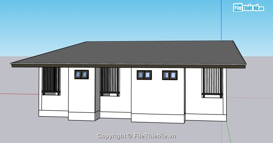 sketchup căn hộ,Model sketchup homestay,Model sketchup căn hộ,File sketchup căn hộ