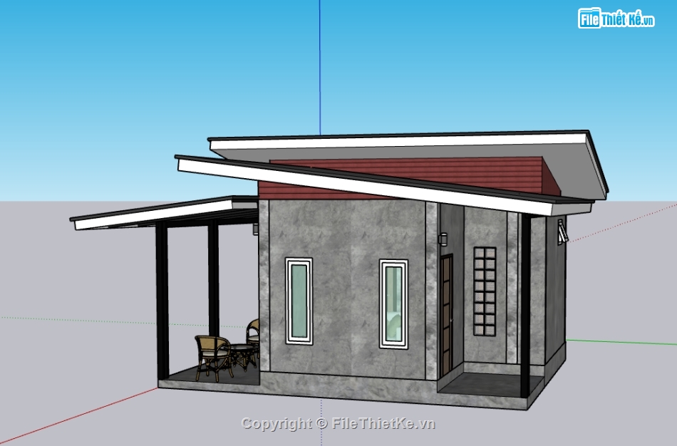 model su home stay,model sketchup căn hộ,file sketchup căn hộ,sketchup home stay,file sketchup home stay