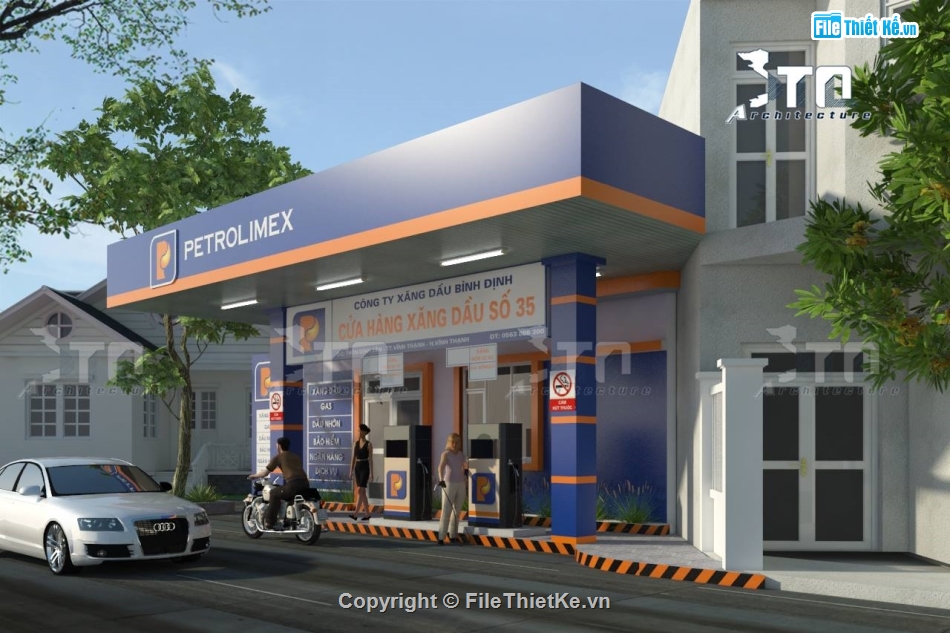 xăng dầu model su,Model Sketchup cây xăng,cây xăng file su,Sketchup xăng dầu