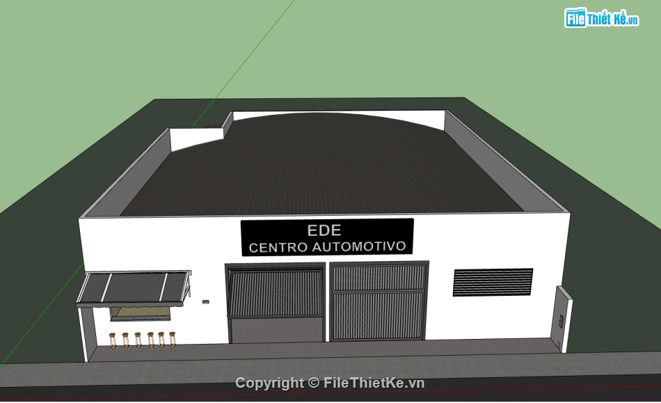 sketchup cửa hàng,file 3d cửa hàng,model 3d cửa hàng,file sketchup cửa hàng