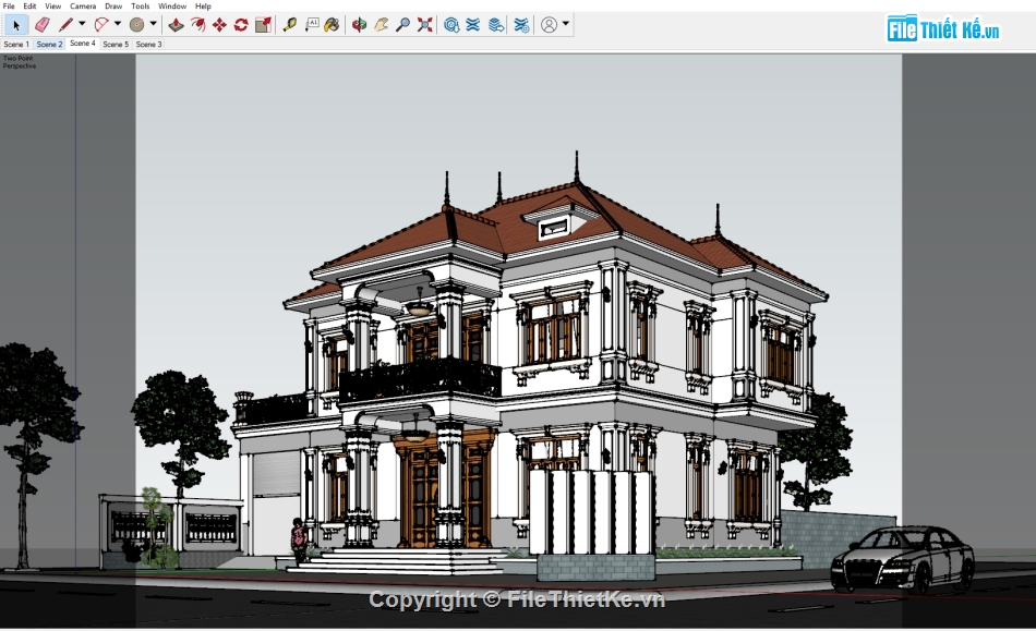 thiết kế biệt thự 2 tầng sketchup,biệt thự 2 tầng sketchup,File sketchup biệt thự 2 tầng,Sketchup biệt thự 2 tầng,mẫu sketchup biệt thự 2 tầng,Sketchup biệt thự mái nhật