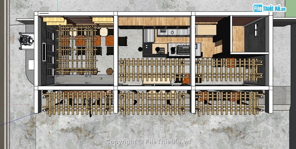 quán coffee,quán cafe,model sketchup quán cafe,mẫu thiết kế quán cà phê