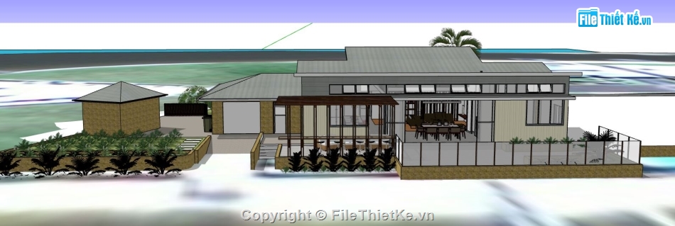 biệt thự hiện đại,mẫu biệt thự,1 tầng,biệt thự 1 tầng