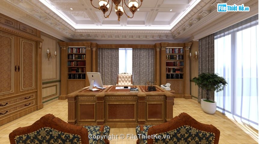 phòng làm việc,Model phòng làm việc,Model sketchup văn phòng làm việc,sketchup phòng làm việc