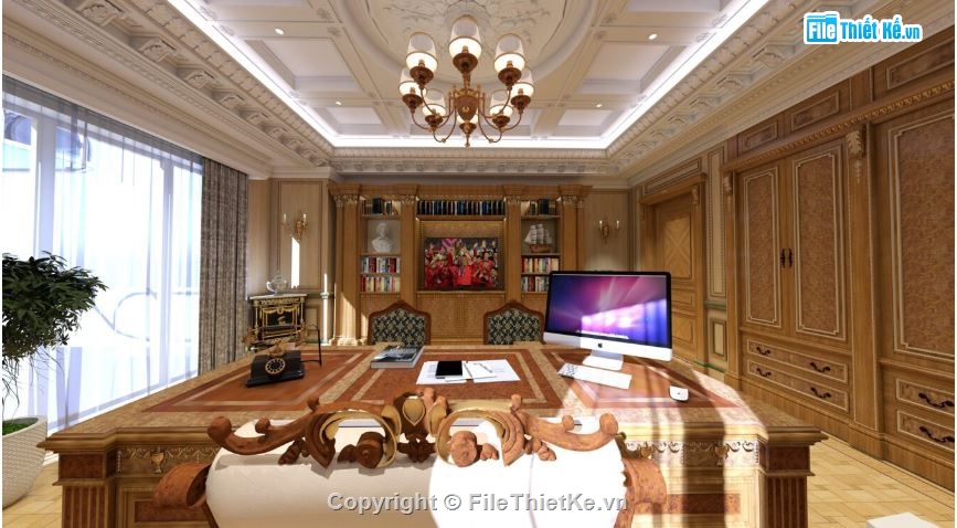 phòng làm việc,Model phòng làm việc,Model sketchup văn phòng làm việc,sketchup phòng làm việc