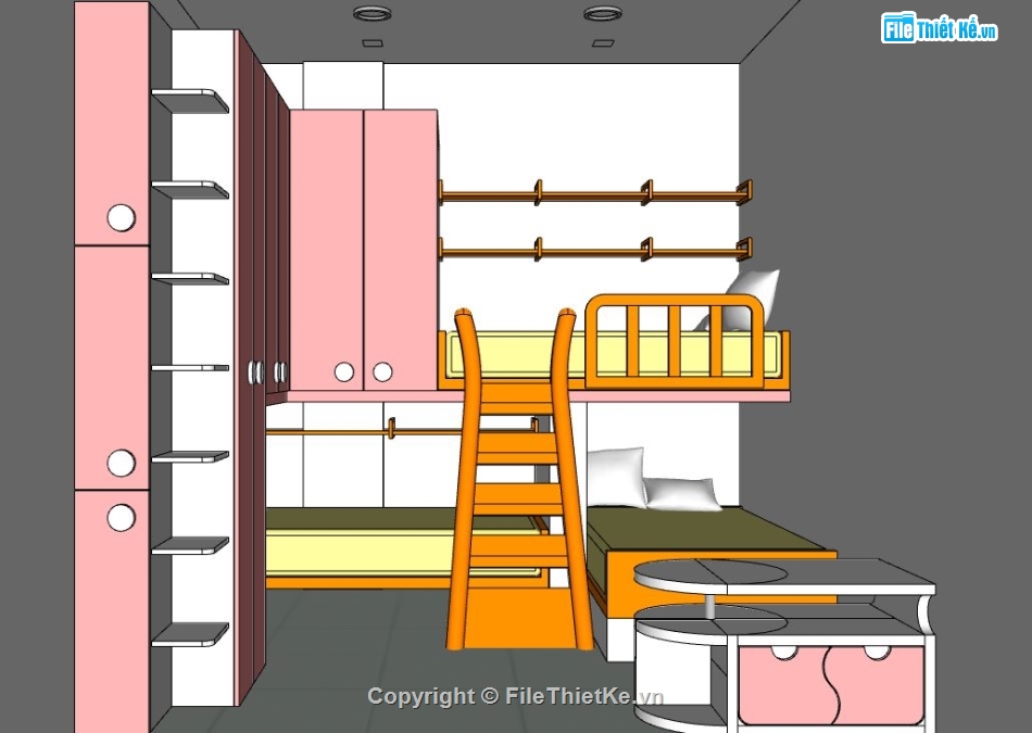 phòng ngủ sketchup,mẫu phòng ngủ sketchup,mẫu su phòng ngủ