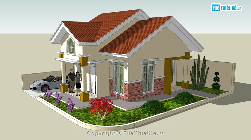 nhà 1 tầng,nhà cấp 4,nhà 1 tầng đẹp