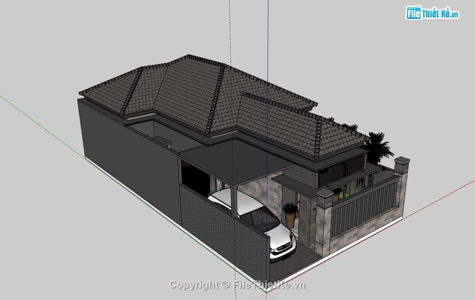 su nhà cấp 4,sketchup nhà cấp 4,nhà cấp 4 su,nhà cấp 4,nhà cấp 4 sketchup