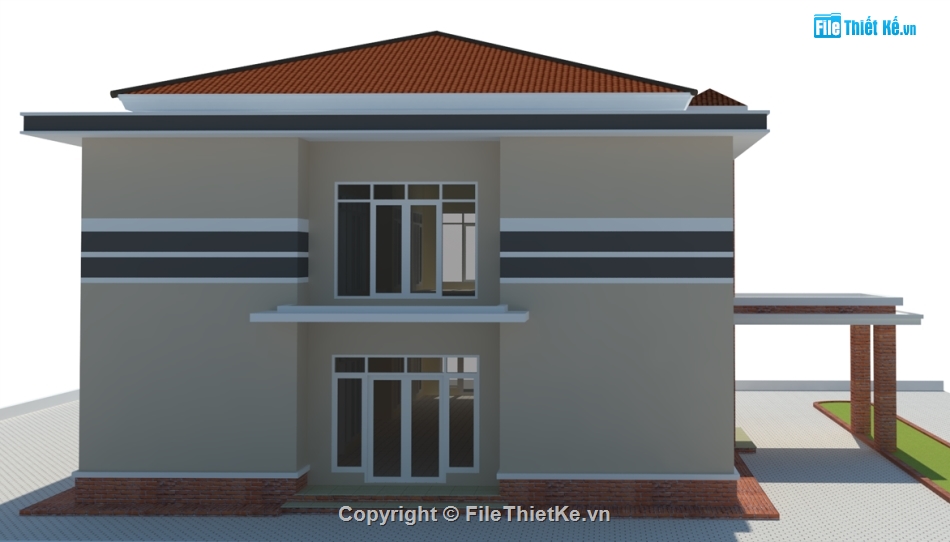 nhà làm việc cơ quan,Sketchup nhà làm việc,Model su nhà làm việc,File sketchup cơ quan