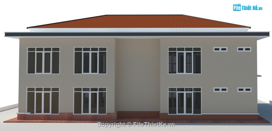 nhà làm việc cơ quan,Sketchup nhà làm việc,Model su nhà làm việc,File sketchup cơ quan