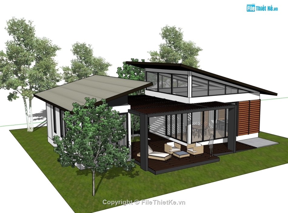 nhà nghỉ dưỡng,sketchup nhà nghỉ dưỡng,model su nhà nghỉ dưỡng,file su nhà nghỉ dưỡng