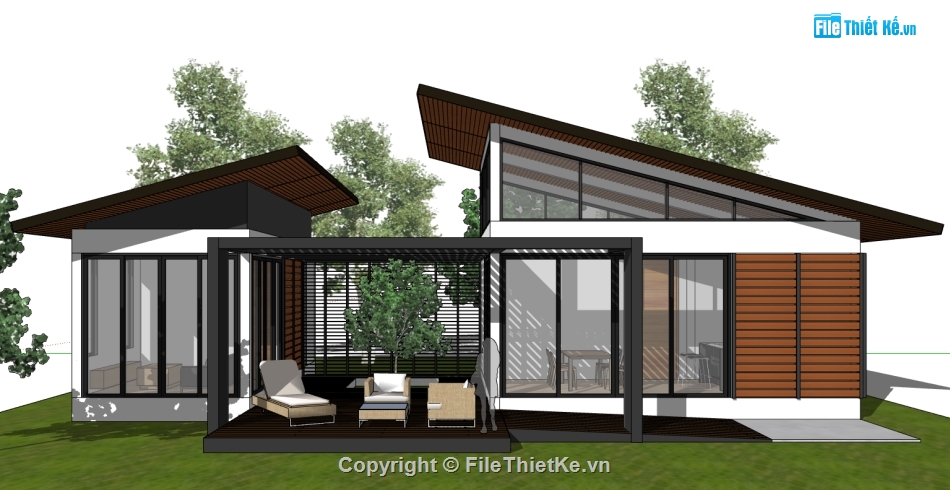 nhà nghỉ dưỡng,sketchup nhà nghỉ dưỡng,model su nhà nghỉ dưỡng,file su nhà nghỉ dưỡng