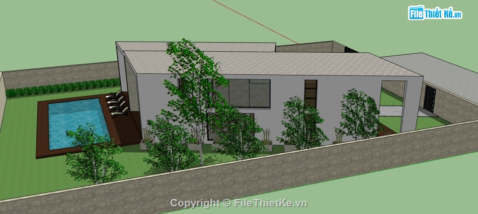 3d sketchup nhà nghỉ dưỡng,model sketchup nhà nghỉ dưỡng,sketchup nhà nghỉ dưỡng,file sketchup nhà nghỉ dưỡng