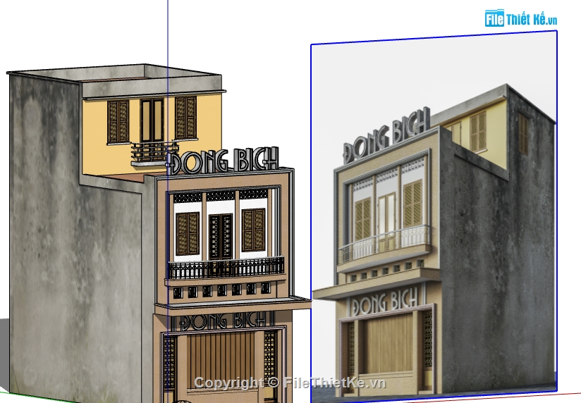 File su nhà phố,3d nhà phố,phối cảnh 3d nhà phố,model su nhà phố,model nhà phố