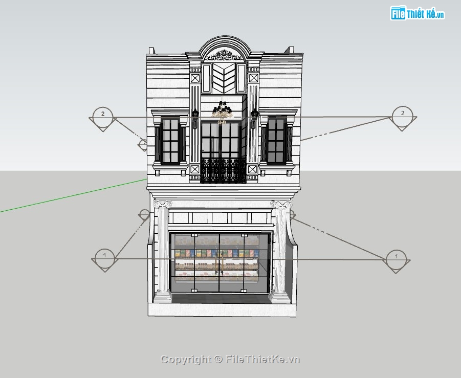 nhà phố sketchup,Model sketchup nhà phố,su nhà phố,sketchup nhà phố 2 tầng,su nhà phố 2 tầng