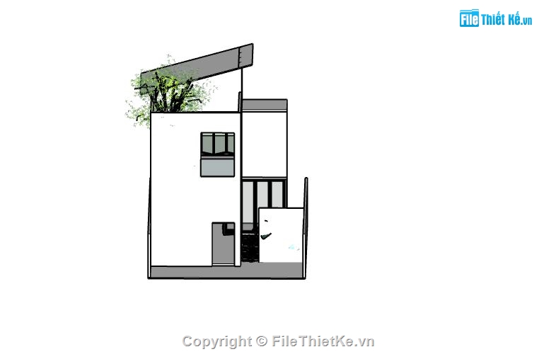 Nhà phố 2 tầng,model su nhà phố 2 tầng,nhà phố 2 tầng file su,sketchup nhà phố 2 tầng,nhà phố 2 tầng sketchup