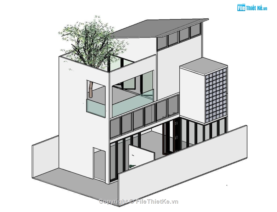 Nhà phố 2 tầng,model su nhà phố 2 tầng,nhà phố 2 tầng file su,sketchup nhà phố 2 tầng,nhà phố 2 tầng sketchup