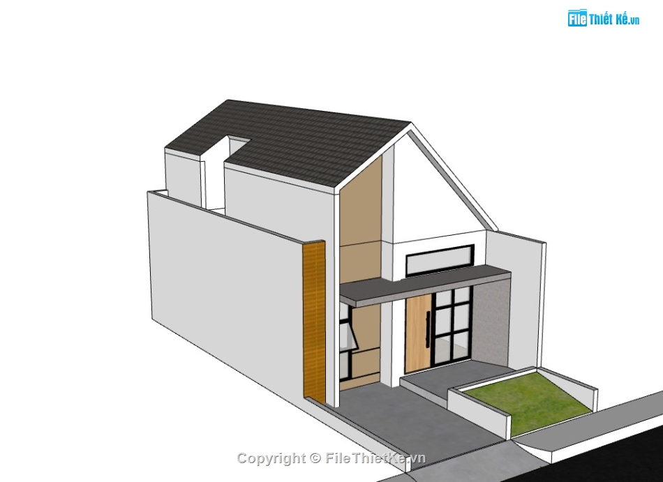 nhà phố 2 tầng,su nhà phố,sketchup nhà phố,su nhà phố 2 tầng,sketchup nhà phố 2 tầng