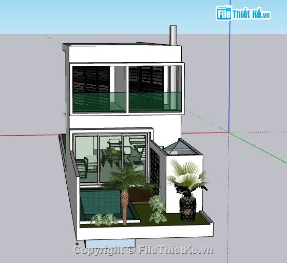 Nhà phố 2 tầng,file sketchup nhà phố 2 tầng,nhà phố 2 tầng file sketchup,sketchup nhà phố 2 tầng,nhà phố 2 tầng file su