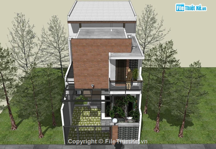 model nhà phố,nhà phố,nhà 2 tầng