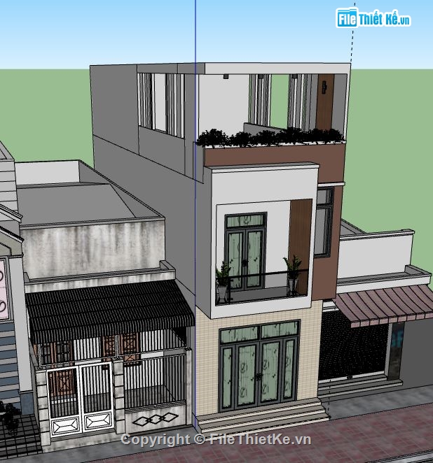 model su nhà phố 3 tầng,nhà phố 3 tầng,file sketchup nhà phố 3 tầng,sketchup nhà phố 3 tầng,nhà phố 3 tầng file su