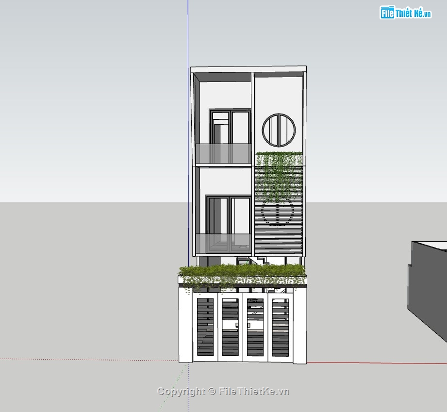 nhà phố 3 tầng,su nhà phố,sketchup nhà phố,su nhà phố 3 tầng,sketchup nhà phố 3 tầng