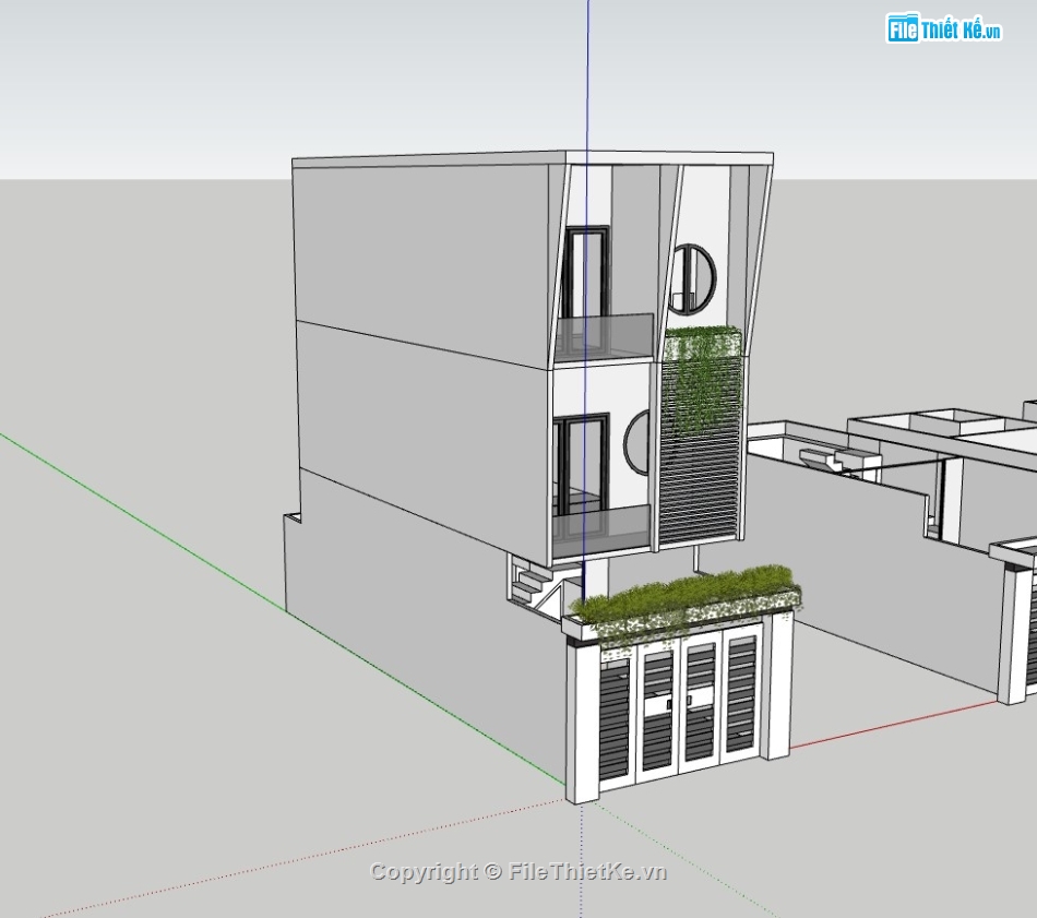 nhà phố 3 tầng,su nhà phố,sketchup nhà phố,su nhà phố 3 tầng,sketchup nhà phố 3 tầng