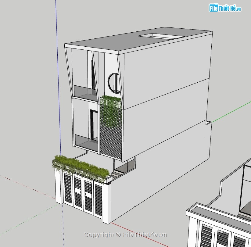 nhà phố 3 tầng,su nhà phố,sketchup nhà phố,su nhà phố 3 tầng,sketchup nhà phố 3 tầng