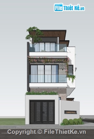 model sketchup nhà phố 3 tầng,file sketchup nhà phố 3 tầng,sketchup nhà phố 3 tầng,file nhà phố 3 tầng sketchup
