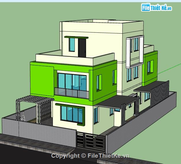 model sketchup nhà phố 3 tầng,file su nhà phố 3 tầng,nhà phố 3 tầng file su,nhà phố 3 tầng file sketchup