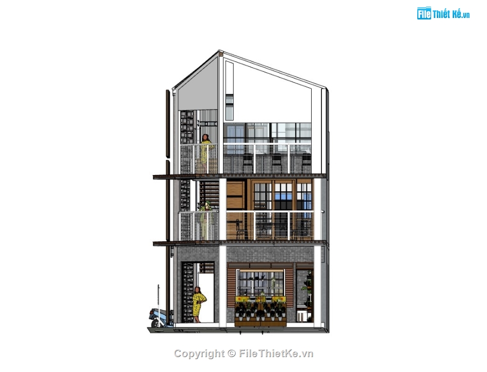 nhà phố 3 tầng,su nhà phố 3 tầng,sketchup nhà phố 3 tầng,su nhà phố,sketchup nhà phố