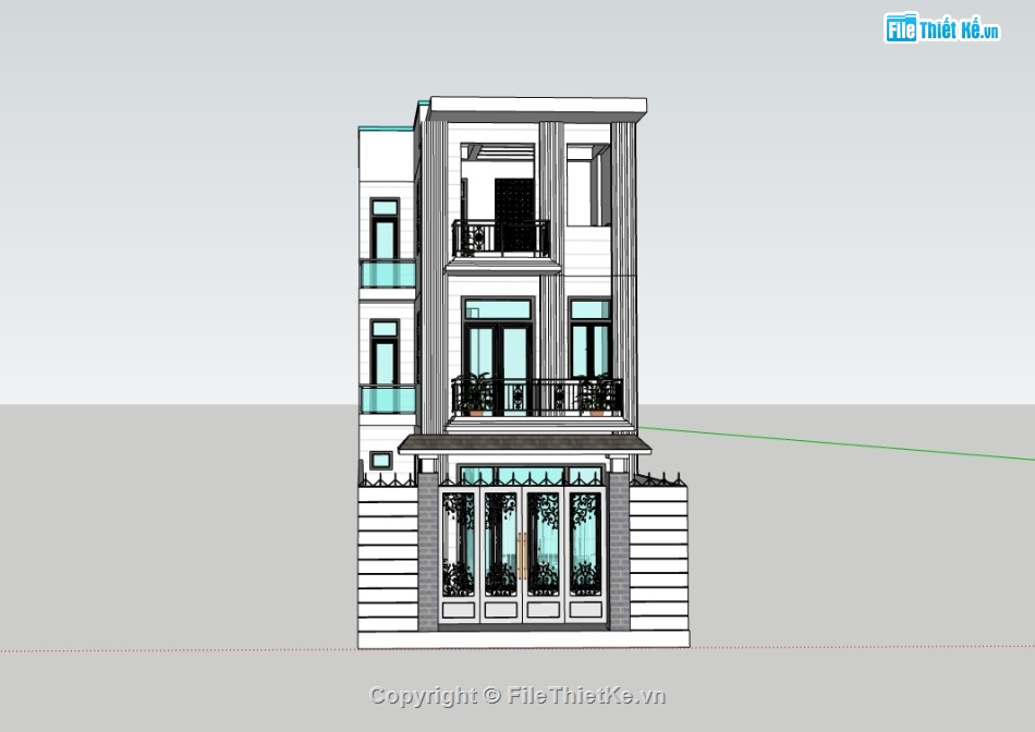 nhà phố 3 tầng,nhà 3 tầng,su nhà phố,sketchup nhà phố,su nhà phố 3 tầng,sketchup nhà phố 3 tầng