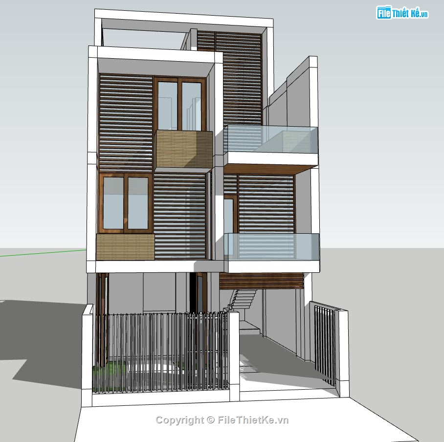 nhà phố 3 tầng,ngoại thất nhà phố 3 tầng,model su nhà phố 3 tầng,nhà phố 3 tầng đẹp