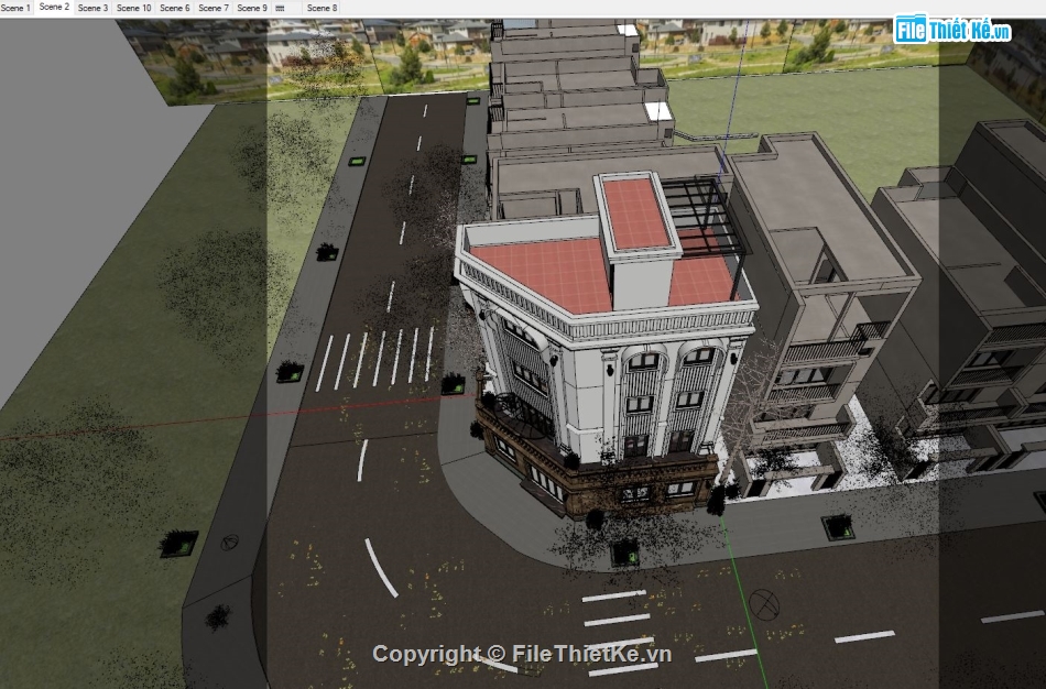 Model sketchup nhà 4 tầng,Model sketchup nhà phố,model sketchup nhà phố 4 tầng,File su nhà phố 4 tầng,model su nhà phố 4 tầng