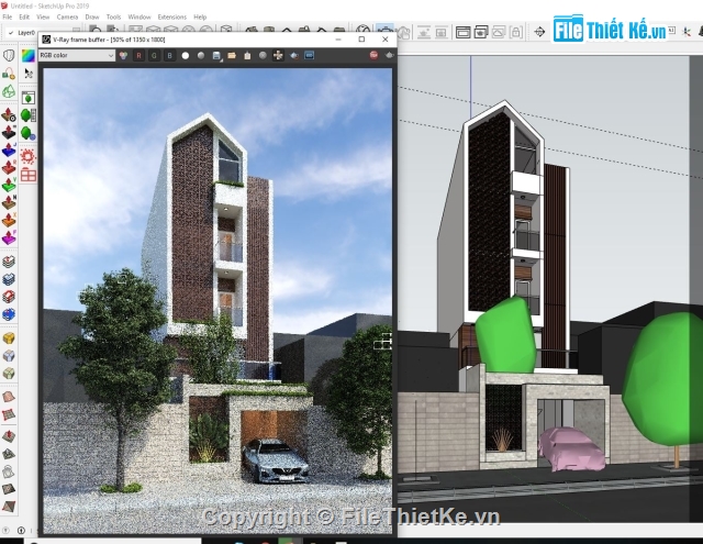 Model sketchup nhà phố 4 tầng hiện đại,sketchup nhà phố 4 tầng hiện đại,File sketchup nhà phố 4 tầng