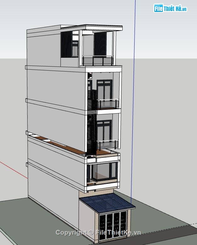 nhà phố 5 tầng,model sketchup nhà phố 5 tầng,nhà phố 5 tầng file sketchup,file sketchup nhà phố 5 tầng,nhà phố 5 tầng file su