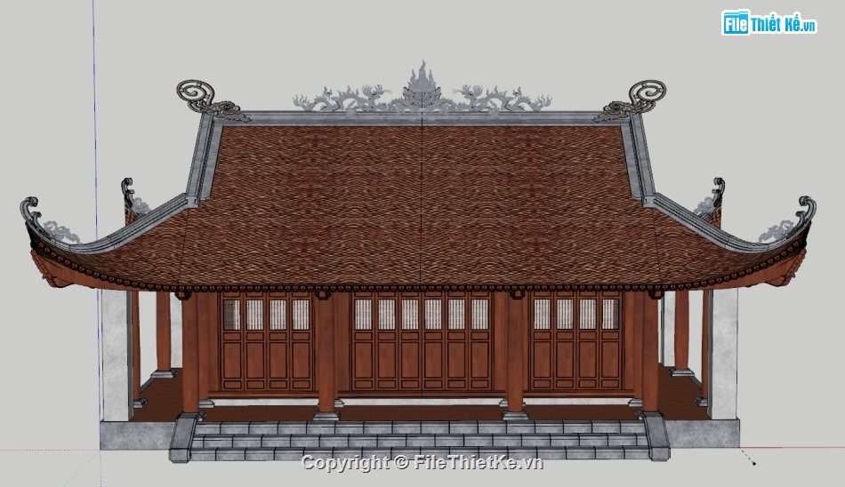 nhà thờ,nhà thờ họ,model nhà thờ