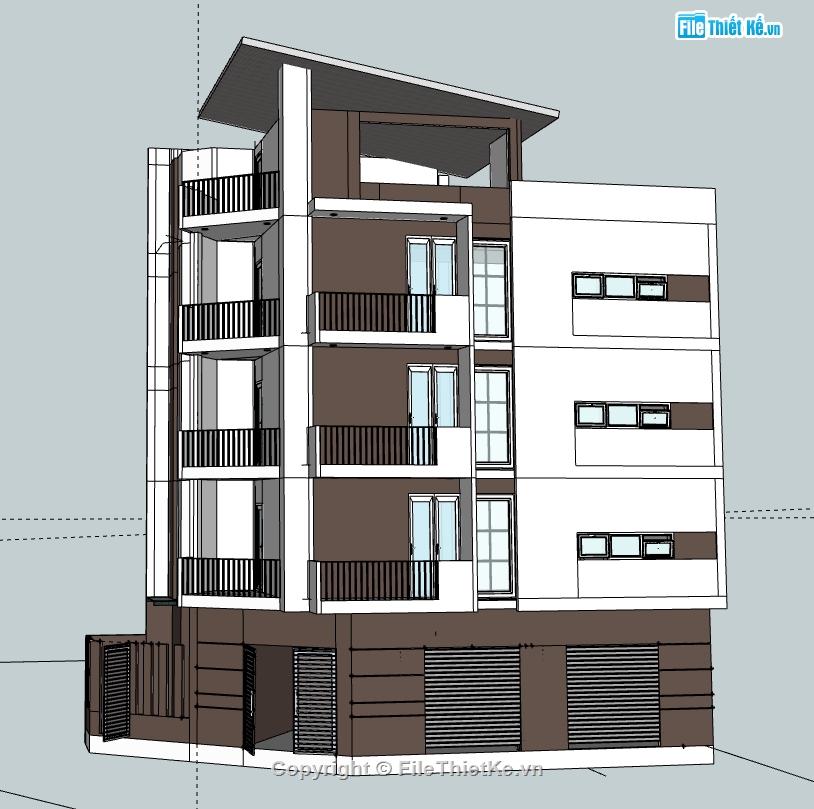 file su nhà văn phòng,file sketchup nhà văn phòng,sketchup nhà văn phòng,model sketchup nhà văn phòng