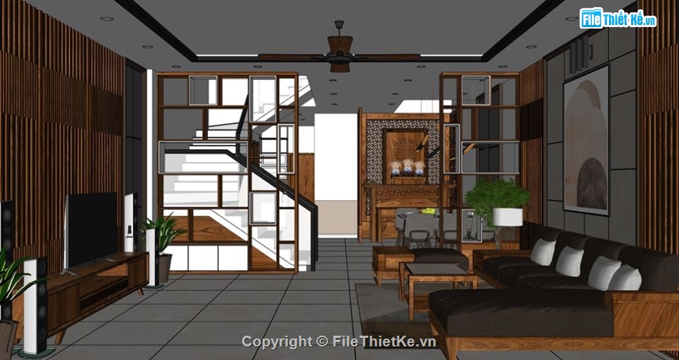 sketchup nội thất,sketchup nội thất căn hộ,sketchup nội thất nhà bếp,sketchup nội thất bếp,Model nội thất nhà