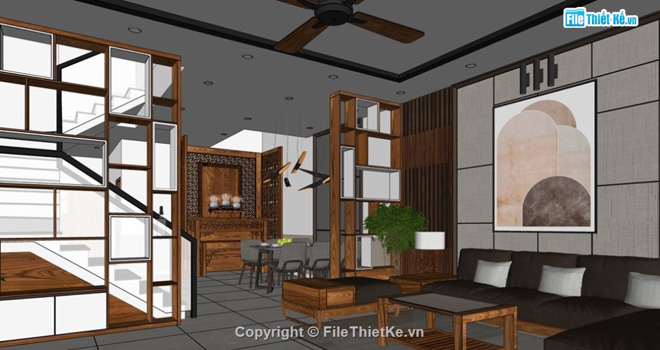 sketchup nội thất,sketchup nội thất căn hộ,sketchup nội thất nhà bếp,sketchup nội thất bếp,Model nội thất nhà