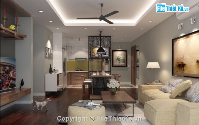 Model nội thất,File sketchup nội thất,Model sketchup phòng khách,Model SU nội thất,Bếp Su