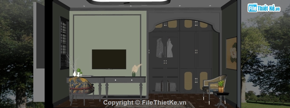 Model Sketchup Phòng ngủ,Model nội thất,File Sketchup phòng ngủ,phòng ngủ file su,File sketchup phòng ngủ